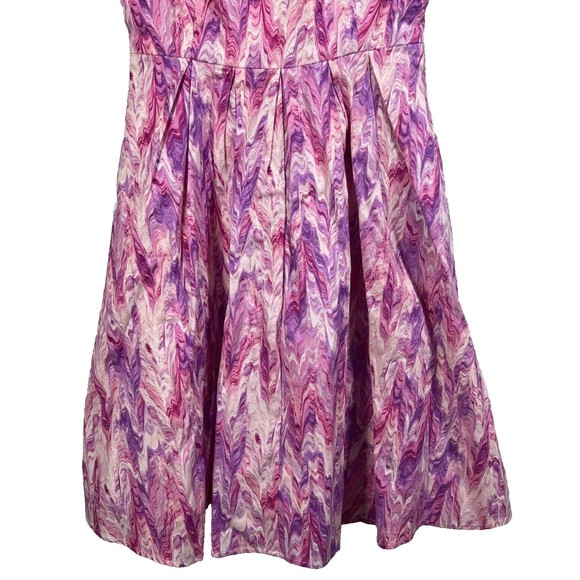 Modcloth Myrtlewood Pin Up Small Retro Pink Purple Dress Size XS - Picture 3 of 12